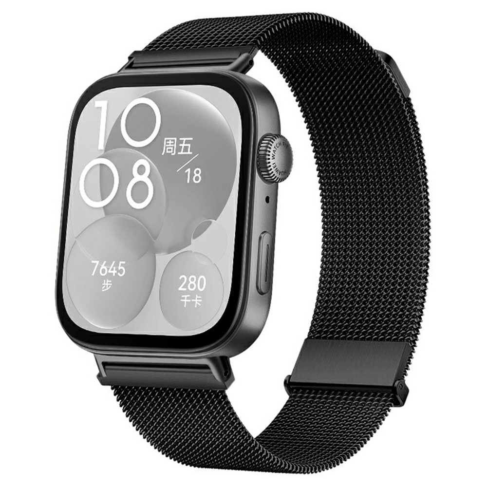  Huawei Watch Fit 4 Pro / 4 / 3 Klockarmband Milanese Svart