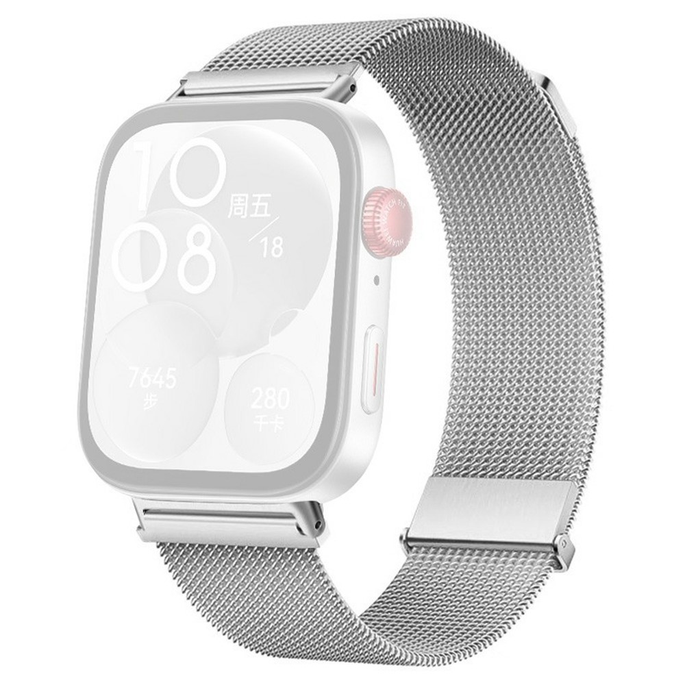  Huawei Watch Fit 4 Pro / 4 / 3 Klockarmband Milanese Silver