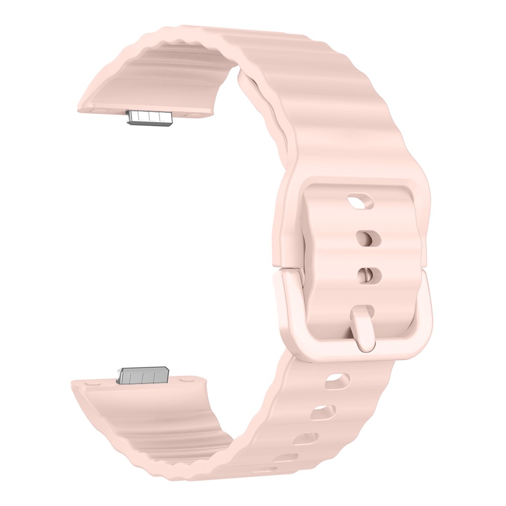 KALEBOL KALEBOL Huawei Watch Fit 4 Pro/4/3 Armband Wave Silikon Rosa