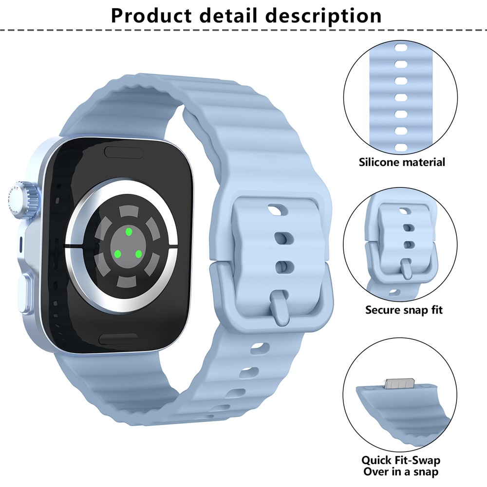 KALEBOL KALEBOL Huawei Watch Fit 4 Pro/4/3 Armband Wave Silikon Rosa