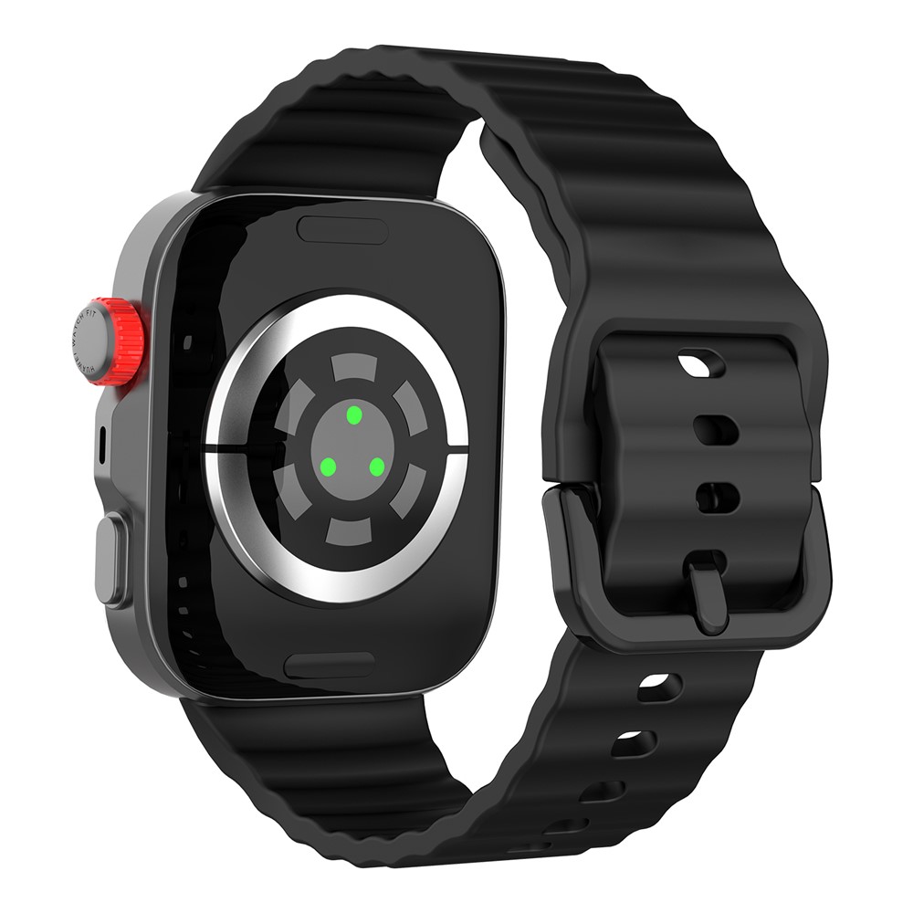 KALEBOL KALEBOL Huawei Watch Fit 4 Pro/4/3 Armband Wave Silikon Svart