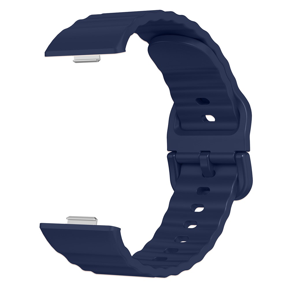 KALEBOL KALEBOL Huawei Watch Fit 4 Pro/4/3 Armband Wave Silikon Mörk Blå