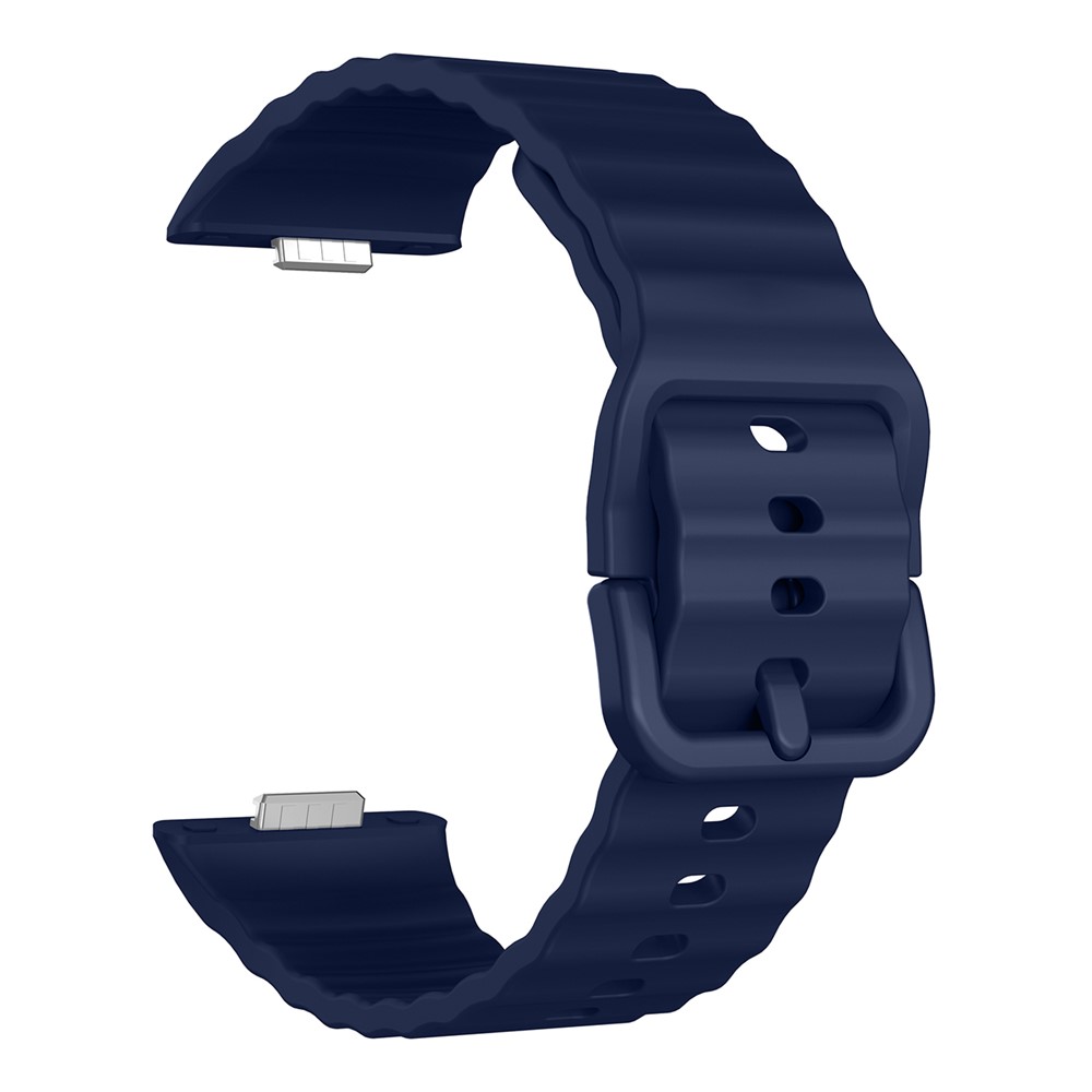 KALEBOL KALEBOL Huawei Watch Fit 4 Pro/4/3 Armband Wave Silikon Mörk Blå