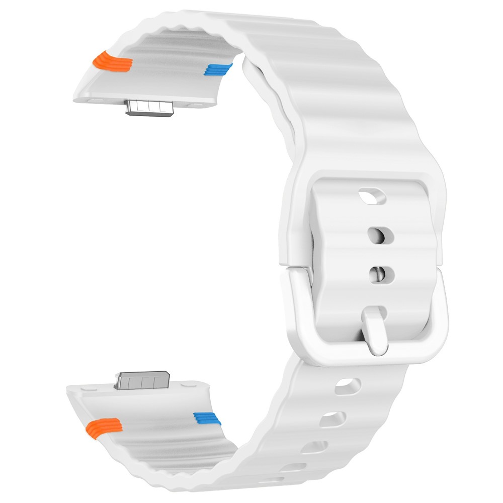  Huawei Watch Fit 4 Pro / 4 / 3 Klockarmband Wave Silikon Vit