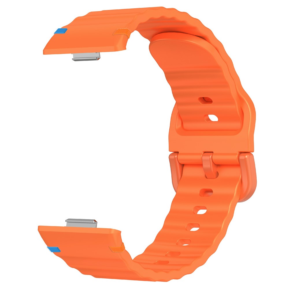  Huawei Watch Fit 4 Pro / 4 / 3 Klockarmband Wave Silikon Orange
