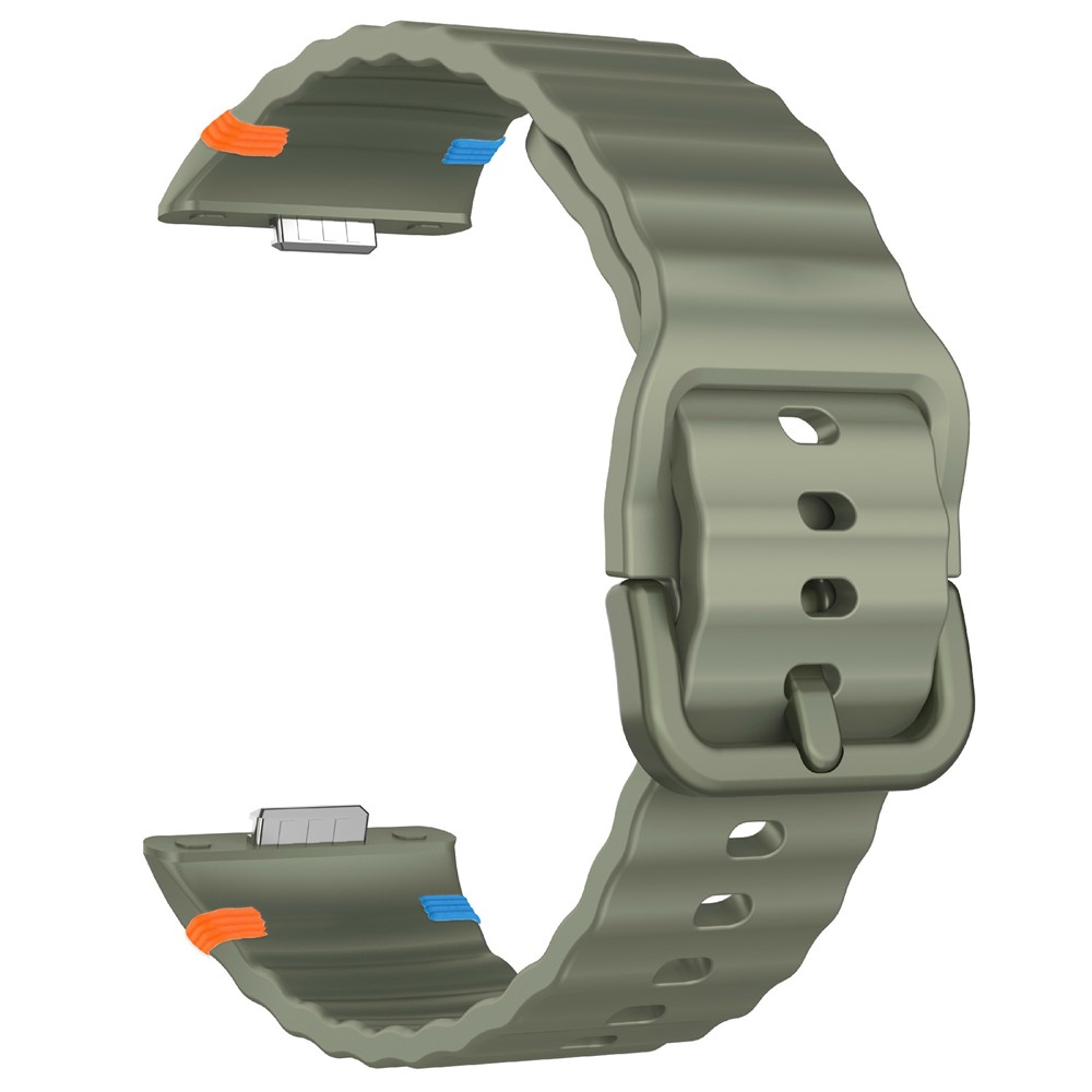  Huawei Watch Fit 4 Pro / 4 / 3 Klockarmband Wave Silikon Grön