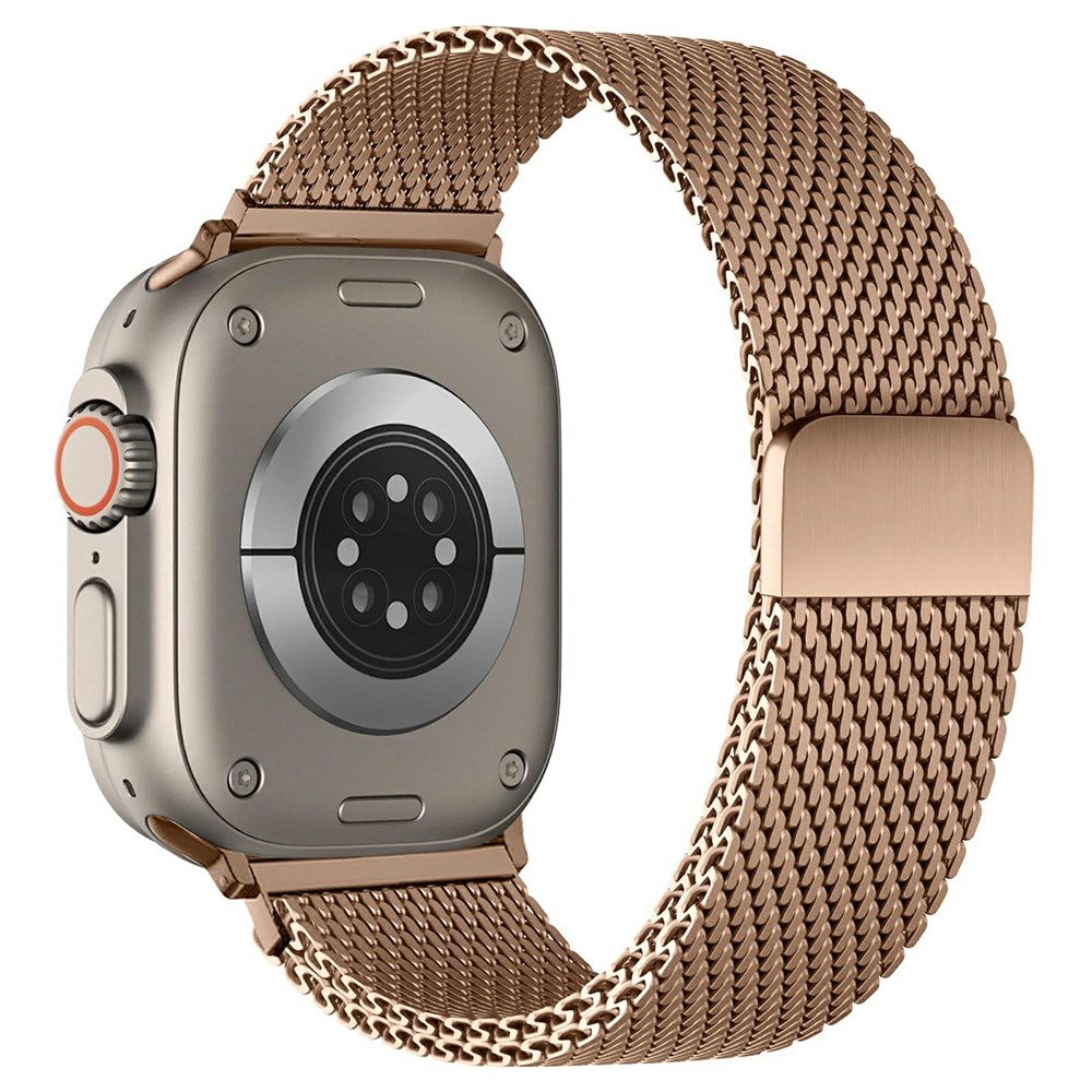  Apple Watch 42/44/45/46/49 mm Armband Milanese Roséguld
