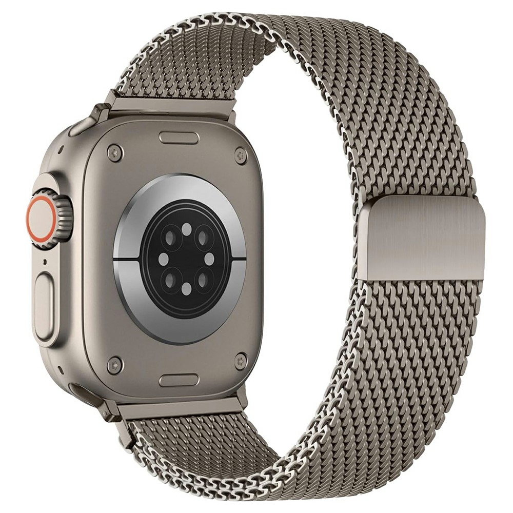  Apple Watch 42/44/45/46/49 mm Armband Milanese Titanium