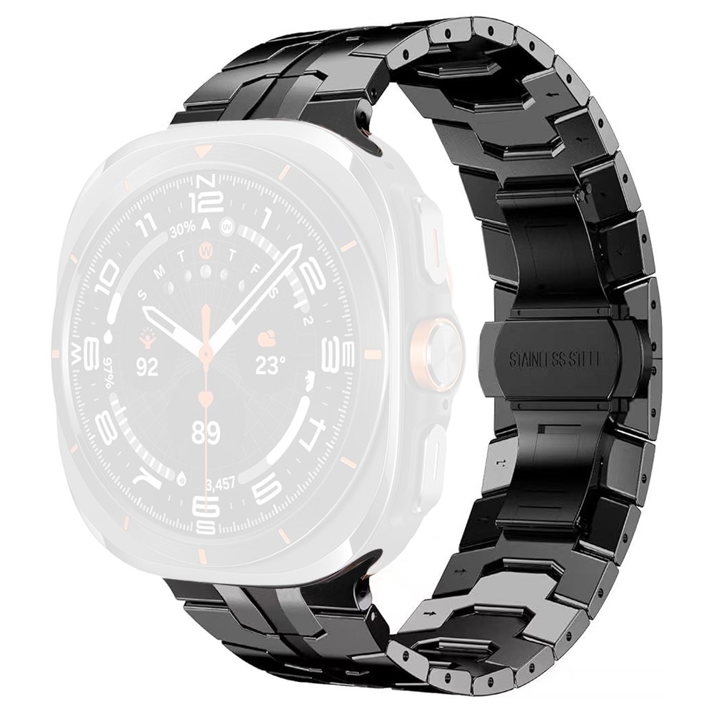  Galaxy Watch 8 46/44/40 mm Armband Metall Svart