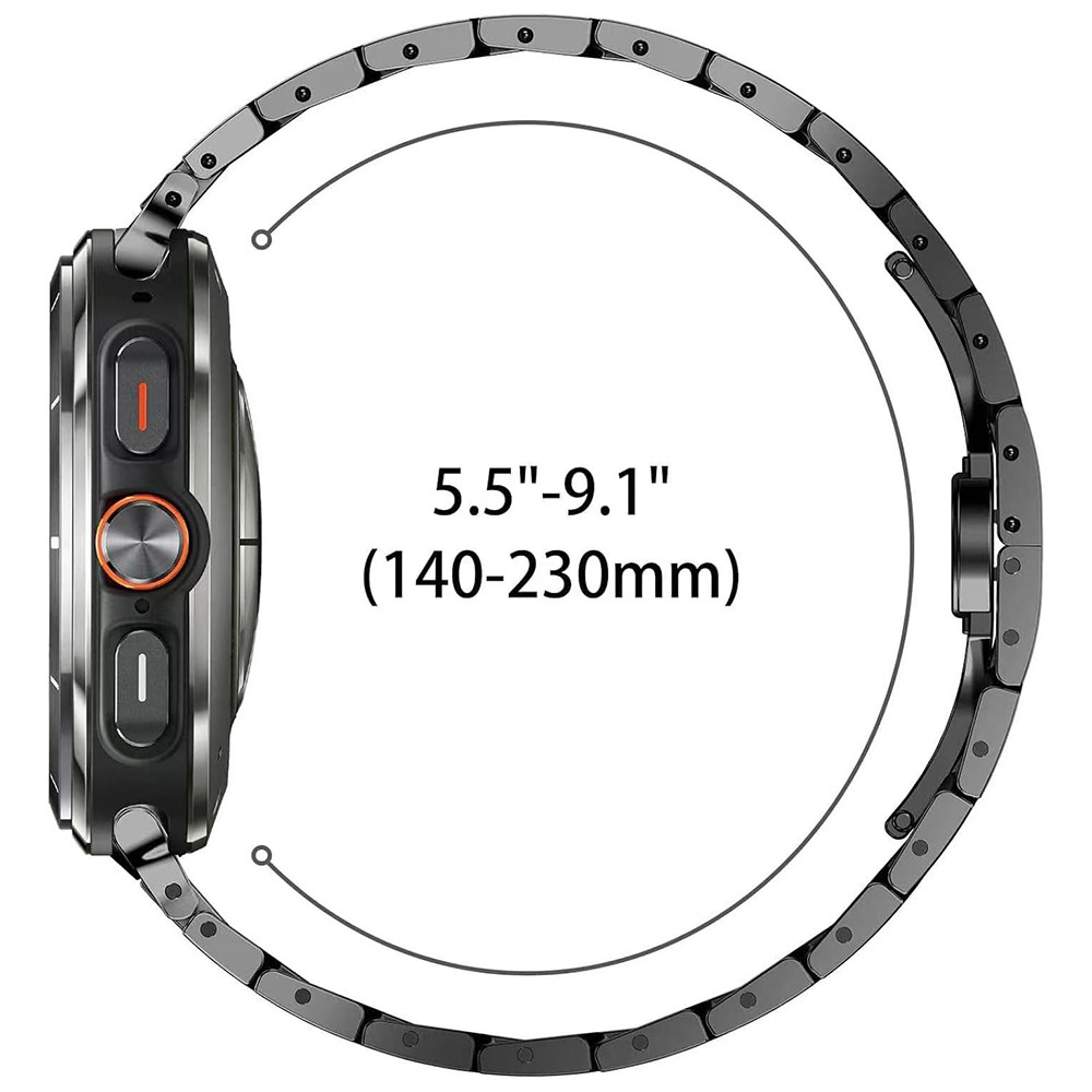  Galaxy Watch Ultra (2025) / 47 mm Armband Metall Svart