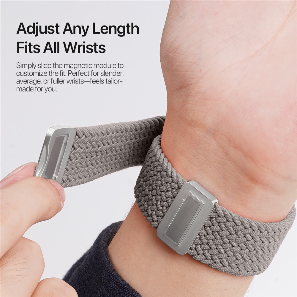 DUX DUCIS DUX DUCIS Apple Watch 38/40/41/42 mm Armband Flätat Grå