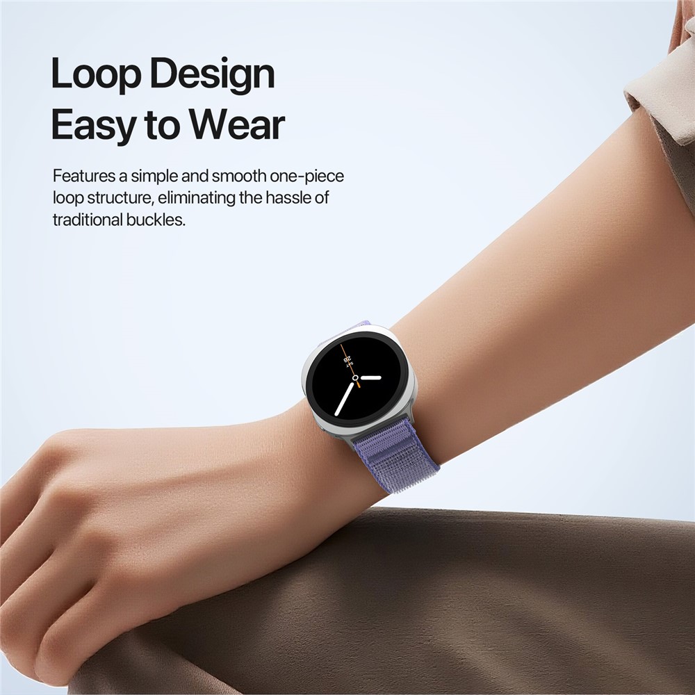 DUX DUCIS DUX DUCIS Galaxy Watch 8 46/44/40 mm Armband Nylon Loop Lila