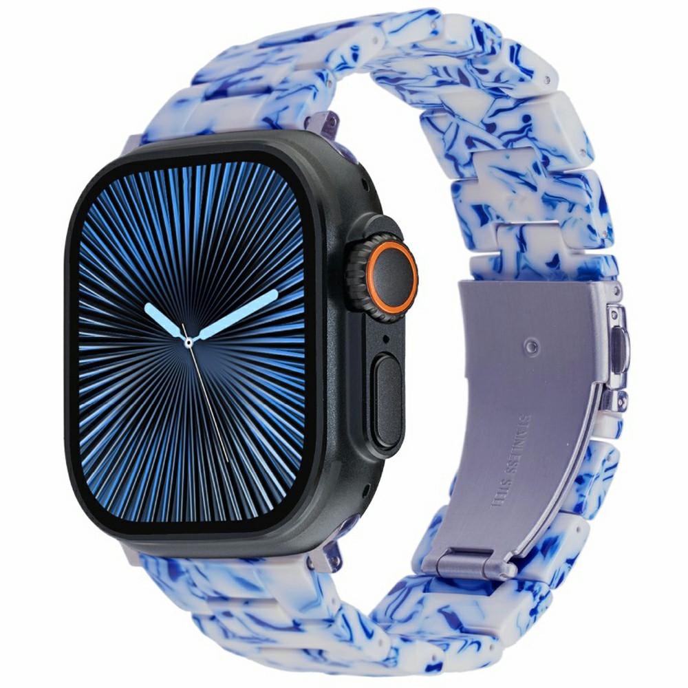 LEMONDA LEMONDA Apple Watch 38/40/41/42 mm Armband Resin Blå / Vit