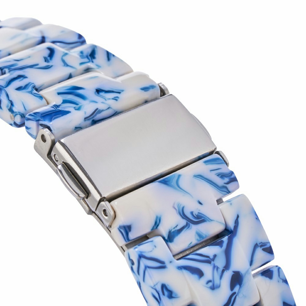 LEMONDA LEMONDA Apple Watch 42/44/45/46/49 mm Armband Resin Blå/Vit