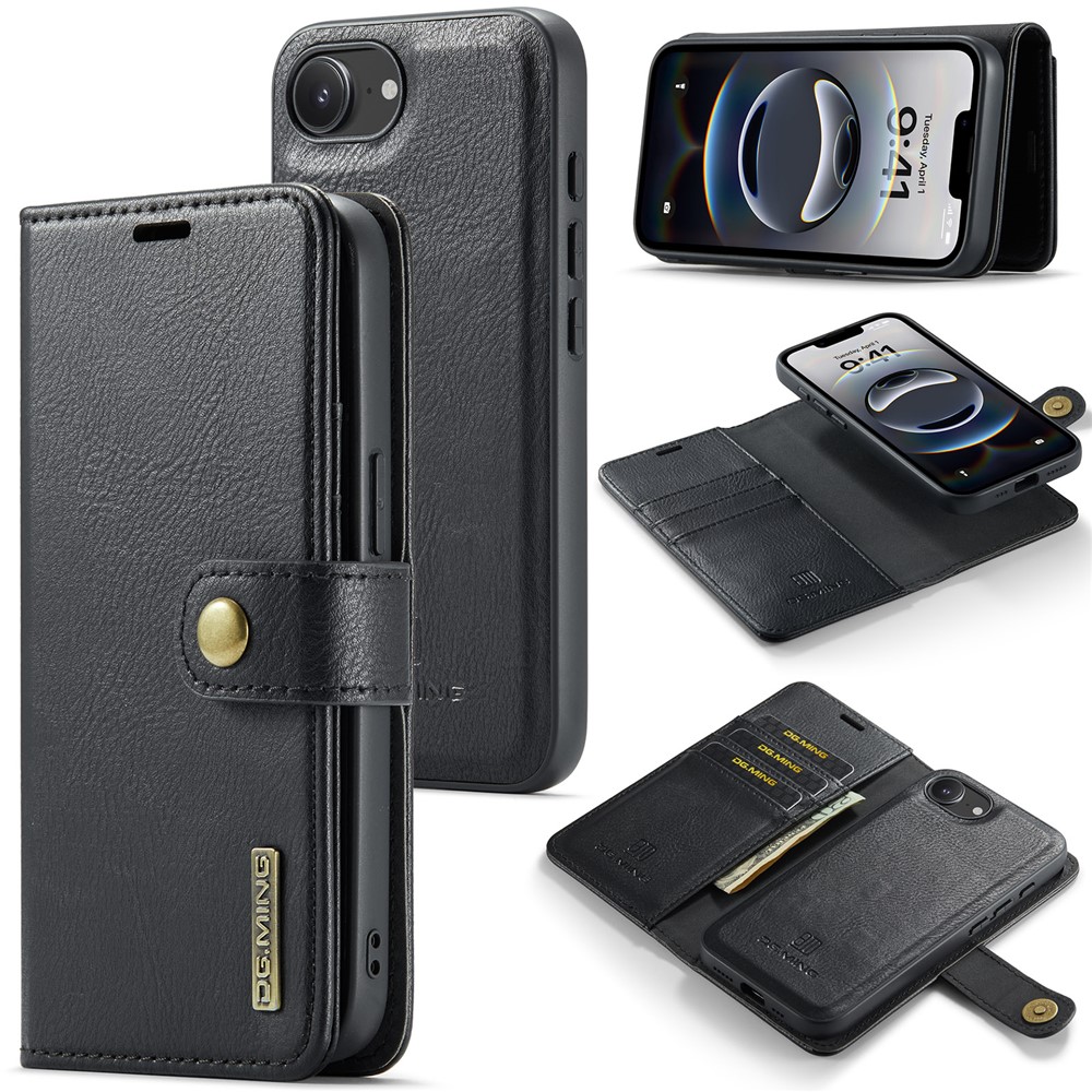DG.MING DG.MING iPhone 17e / 16e 2in1 Magnet Fodral / Skal Svart