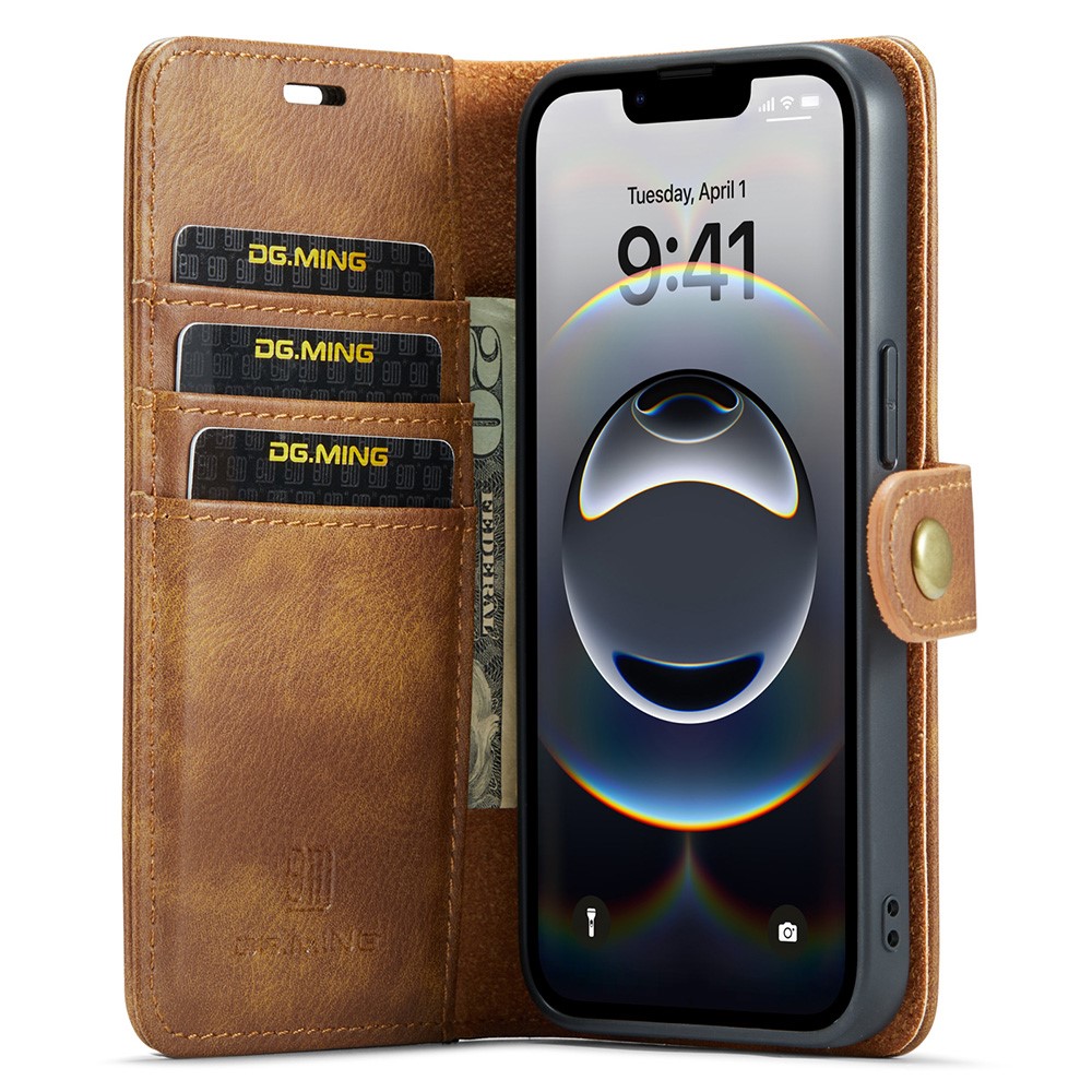 DG.MING DG.MING iPhone 17e / 16e 2in1 Magnet Fodral / Skal Brun