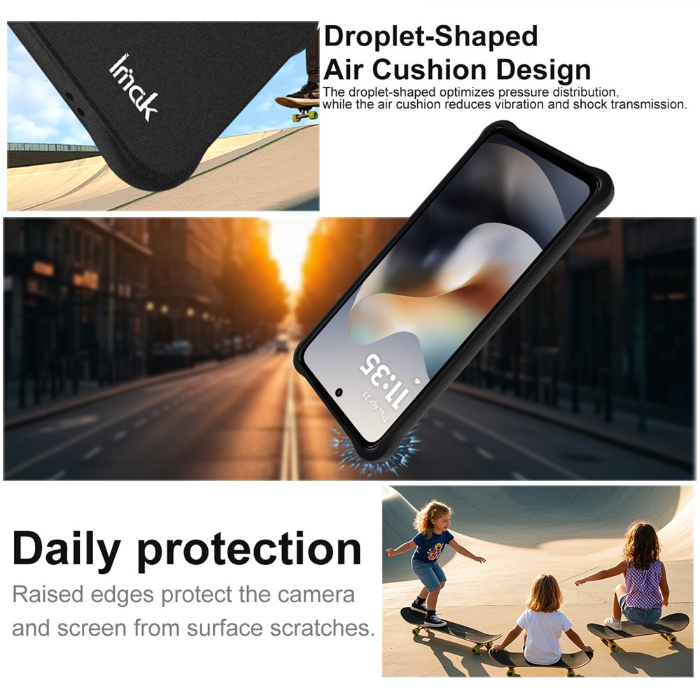 IMAK IMAK Motorola Moto G56 5G Skal Airbag Shockproof Svart
