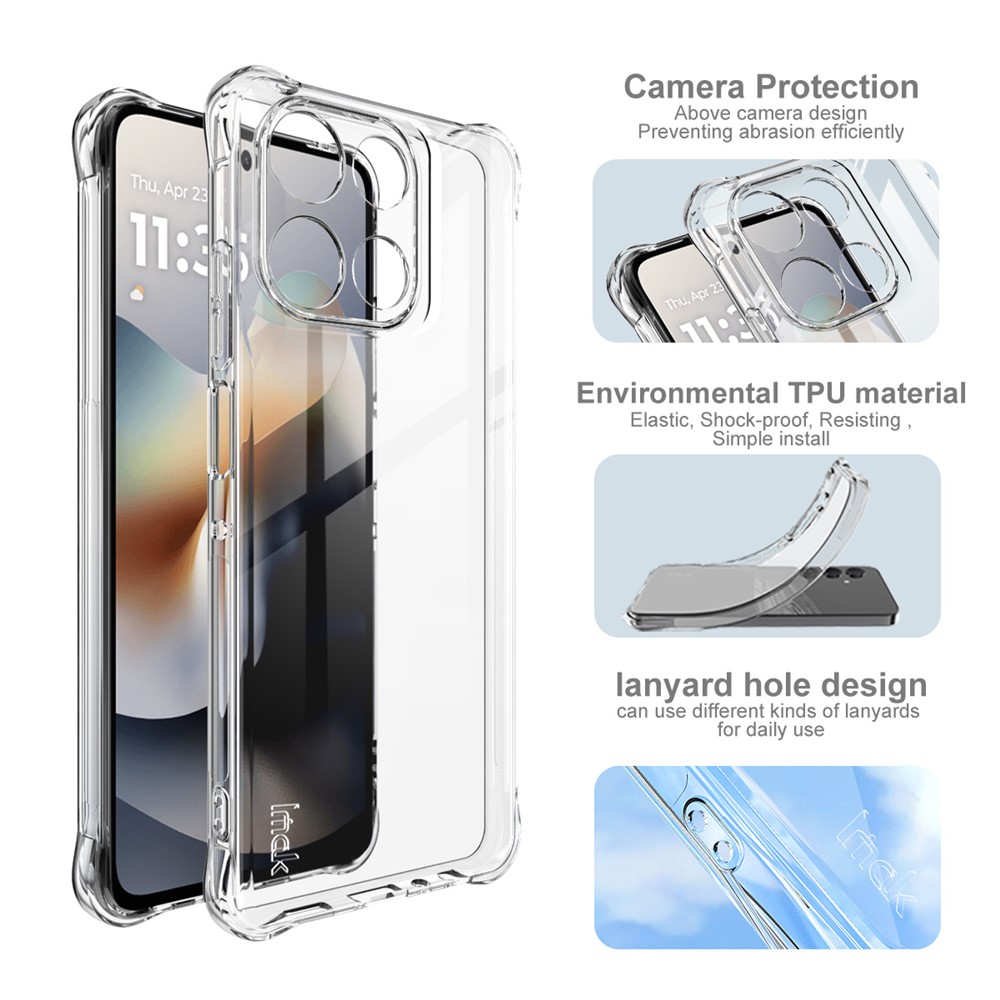 IMAK IMAK Motorola Moto G56 5G Skal Airbag Shockproof Transparent