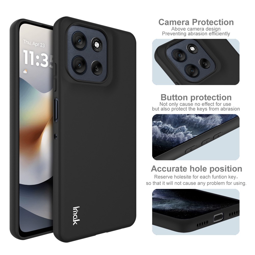 IMAK IMAK Motorola Moto G56 5G Skal Soft TPU Matt Svart