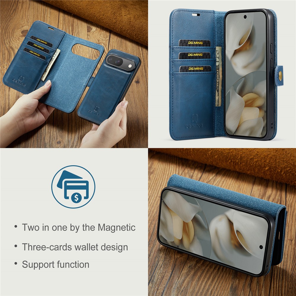 DG.MING DG.MING Google Pixel 10/10 Pro 2in1 Magnet Fodral / Skal Blå