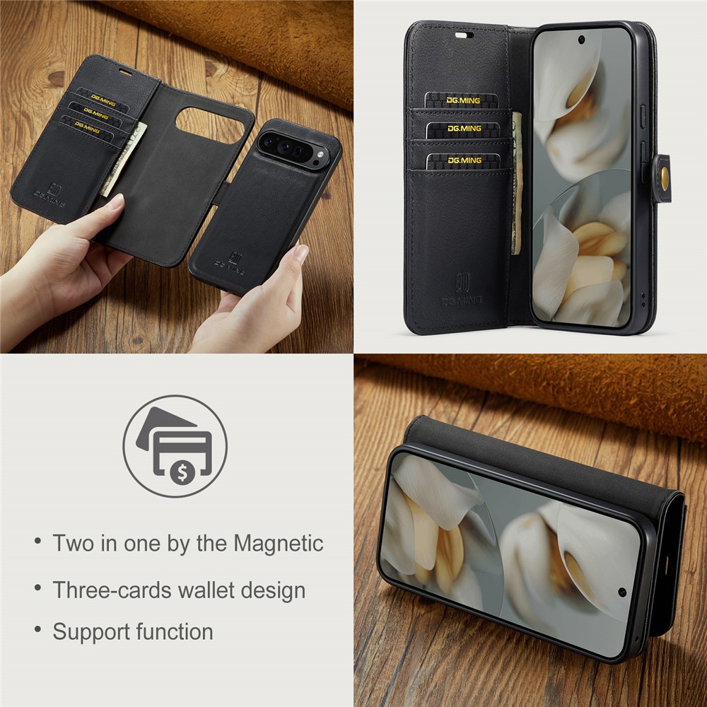 DG.MING DG.MING Google Pixel 10 Pro XL 2in1 Magnet Fodral / Skal Svart