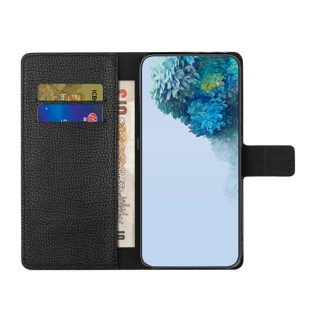  Motorola Moto G86 Power/G86 5G Fodral Litchi Läder Svart