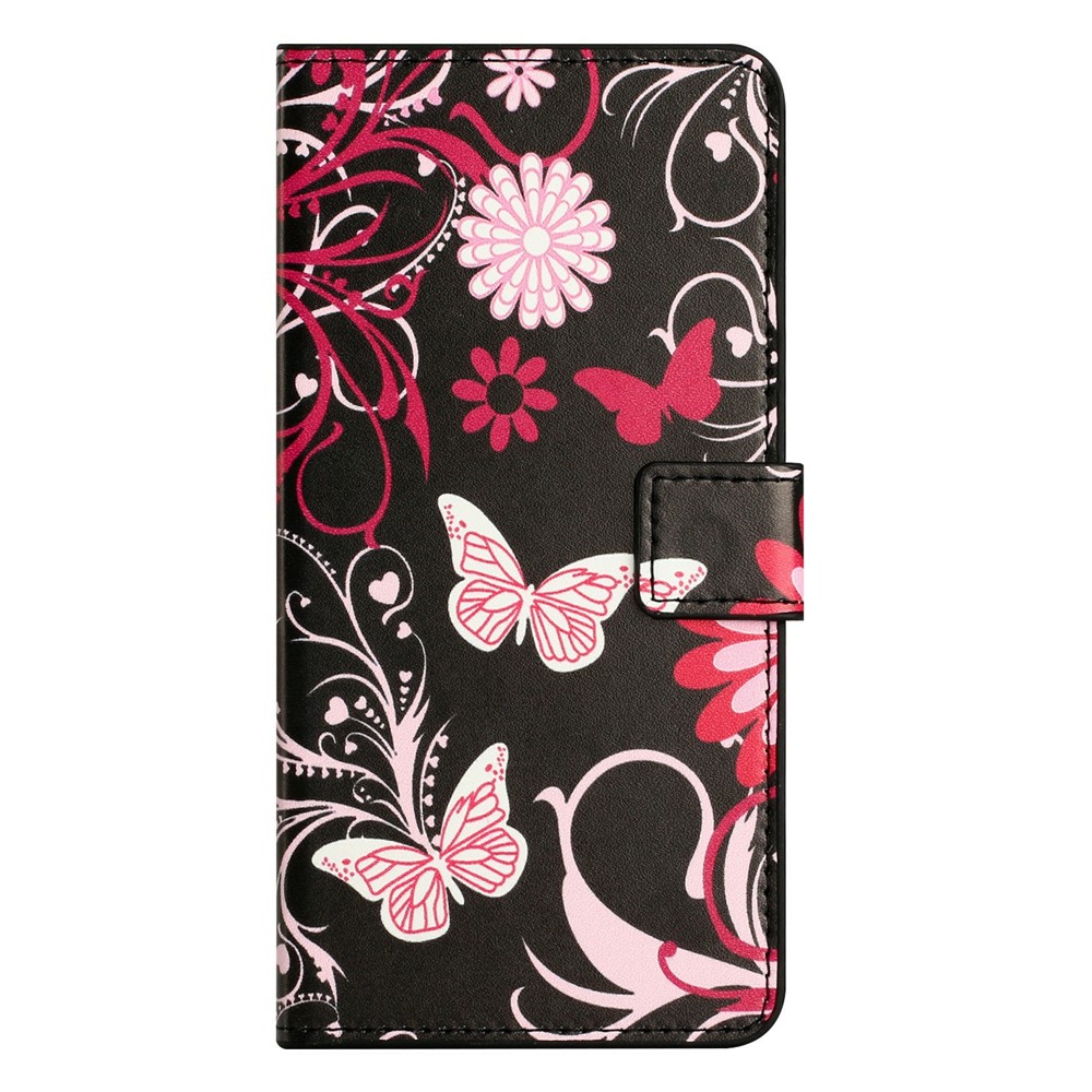  Motorola Moto G86 Power/G86 5G Fodral Med Tryck Fjärilar