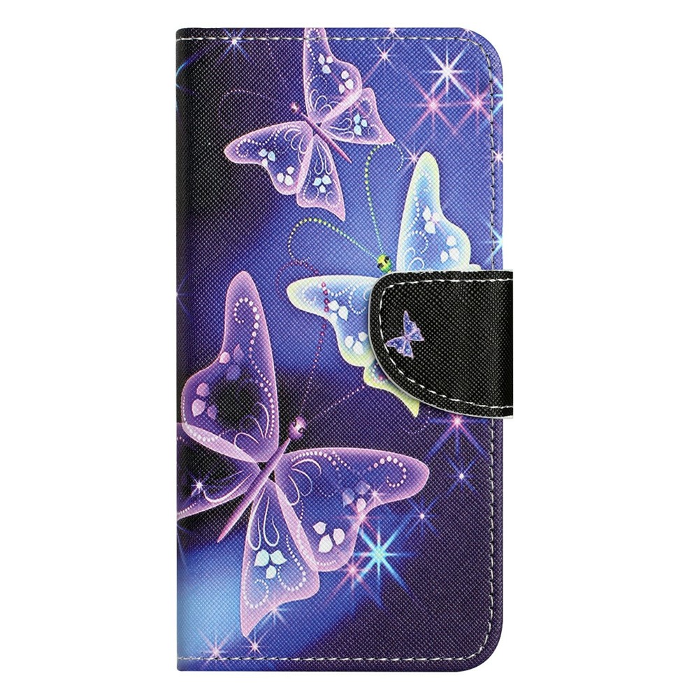  Motorola Moto G86 Power/G86 5G Fodral Läder Fjärilar