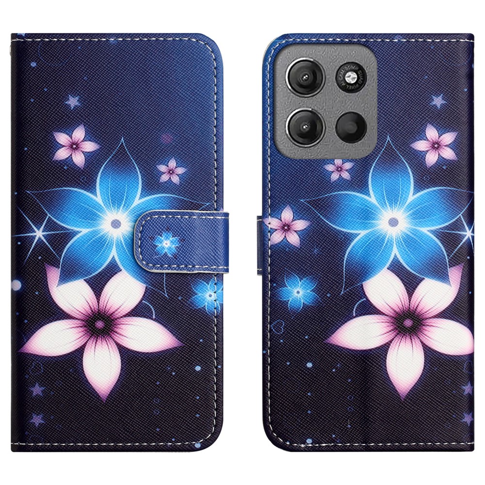  Motorola Moto G86 Power/G86 5G Fodral Läder Blommor