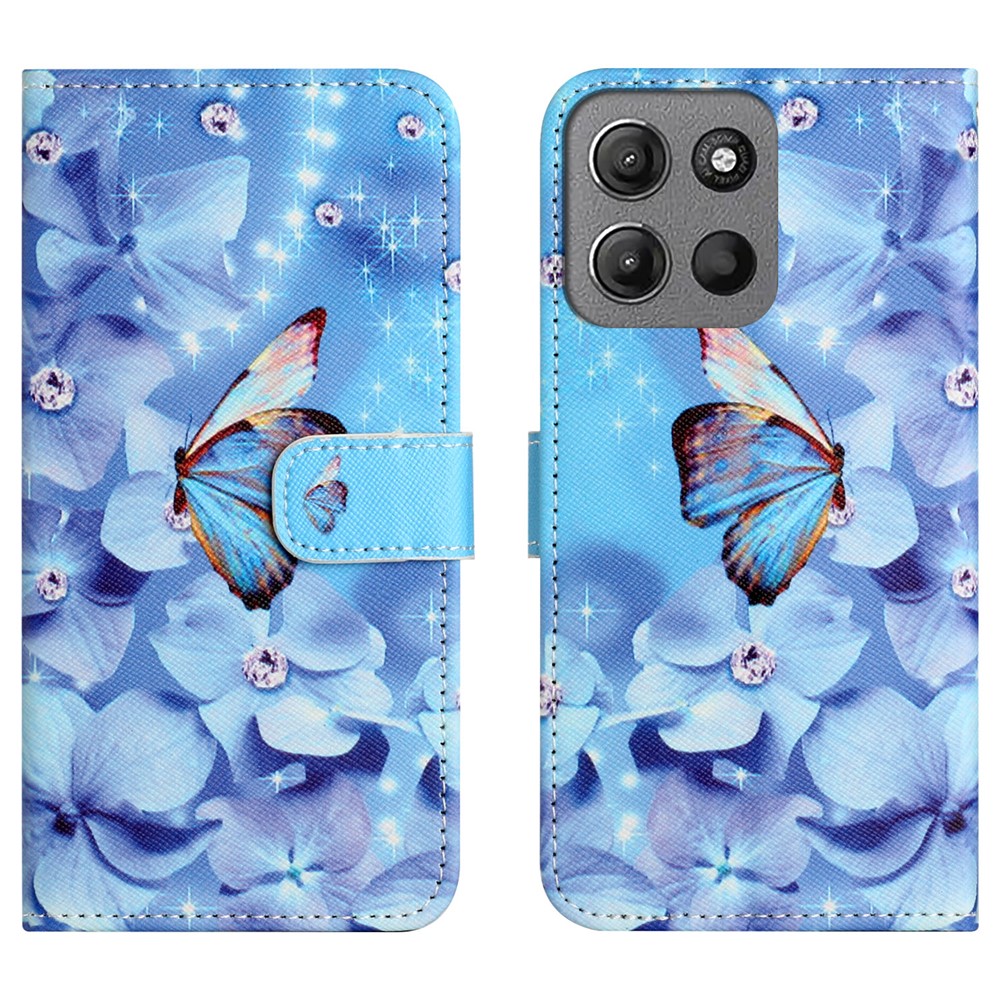  Motorola Moto G86 Power/G86 5G Fodral Blommor / Fjäril