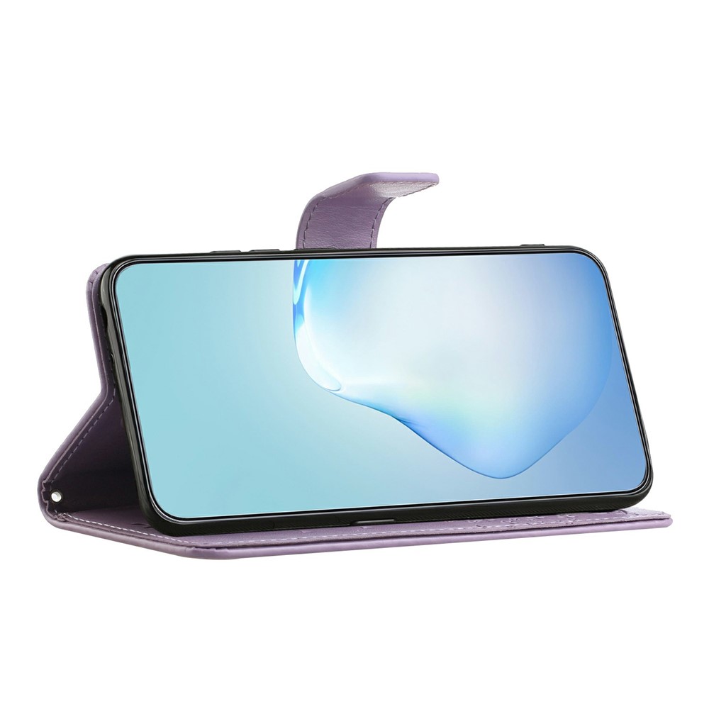  Motorola Moto G86 Power/G86 5G Fodral Träd Tryck Lila