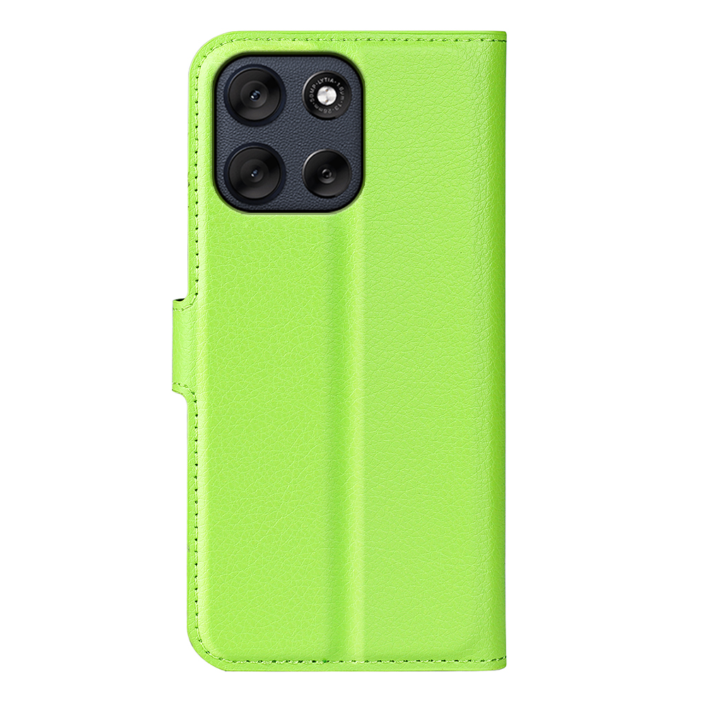  Motorola Moto G56 5G Fodral Litchi Läder Grön