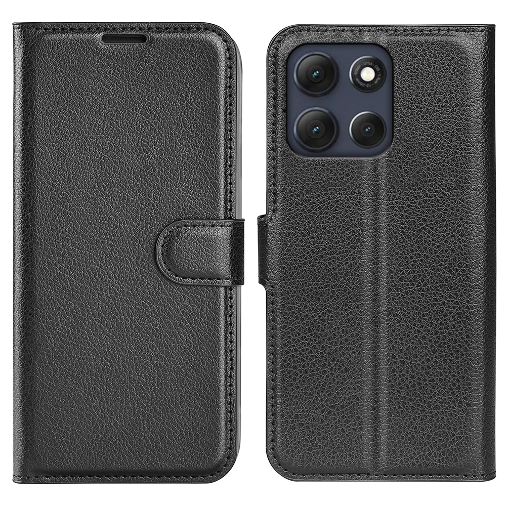  Motorola Moto G86 5G Fodral Litchi Läder Svart