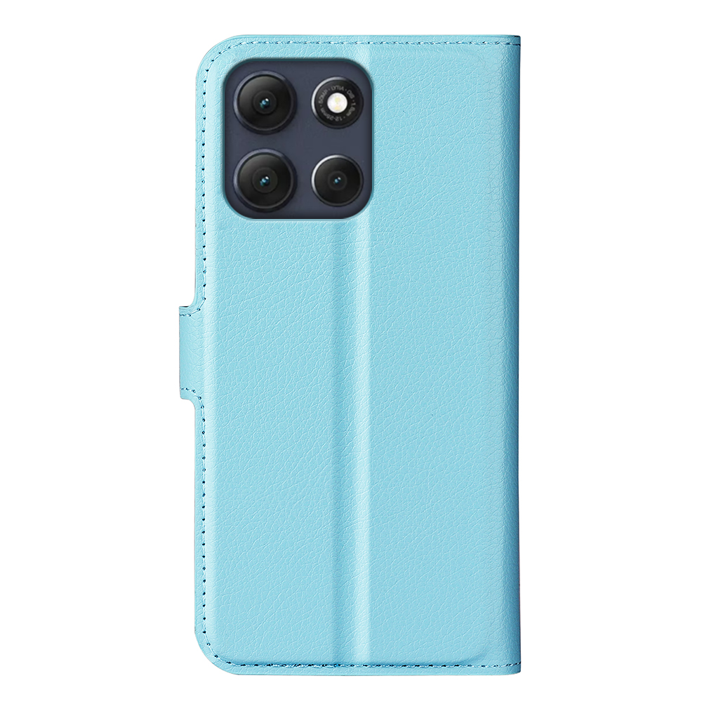  Motorola Moto G86 5G Fodral Litchi Läder Blå