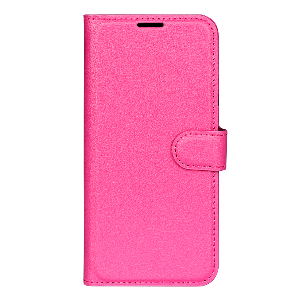  Motorola Moto G86 5G Fodral Litchi Läder Rosa