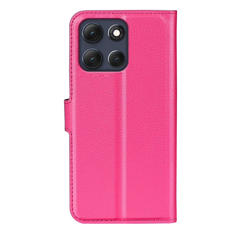  Motorola Moto G86 5G Fodral Litchi Läder Rosa