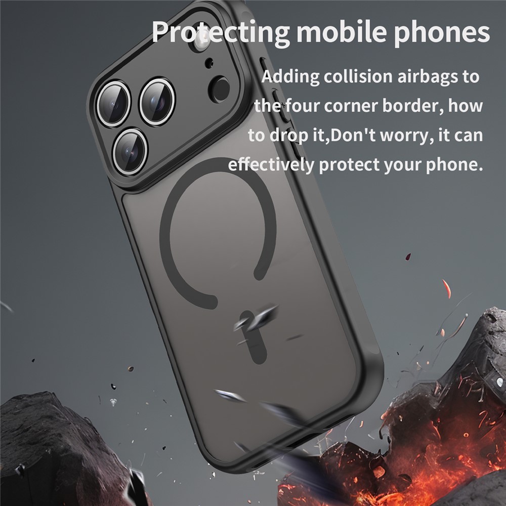  iPhone 17 Pro Skal MagSafe Hybrid Svart