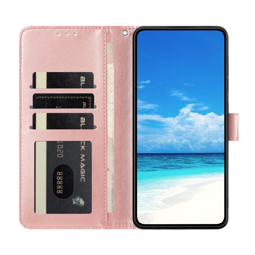  Motorola Moto G56 5G Fodral Fjäril Tryck Roséguld