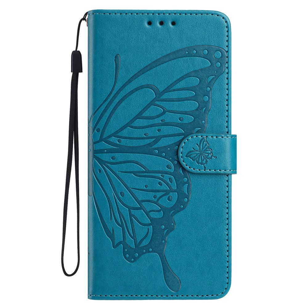  Motorola Moto G56 5G Fodral Fjäril Tryck Blå