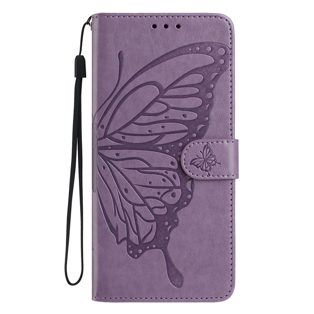  Motorola Moto G56 5G Fodral Fjäril Tryck Lila