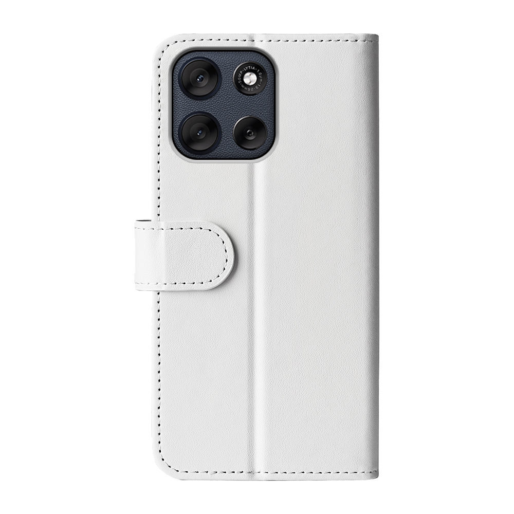  Motorola Moto G56 5G Fodral Crazy Horse Läder Vit