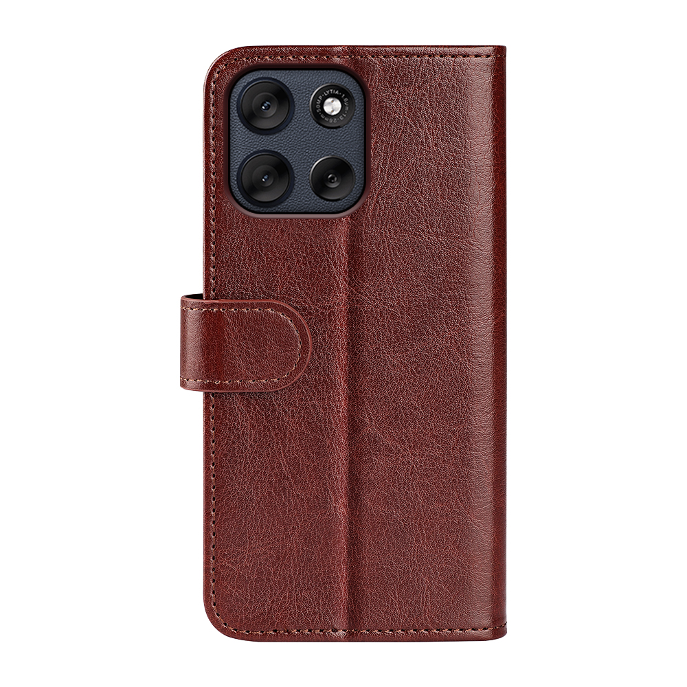  Motorola Moto G56 5G Fodral Crazy Horse Läder Brun