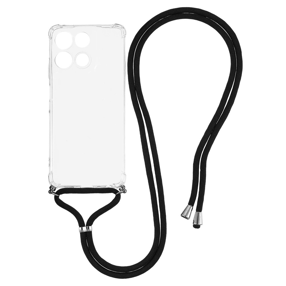  Motorola Moto G56 5G Skal Med Mobilsnöre Transparent