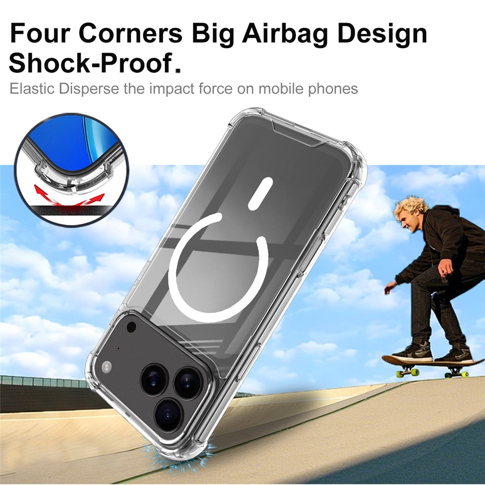 IMAK IMAK iPhone 17 Pro Max Skal MagSafe Shockproof Transparent