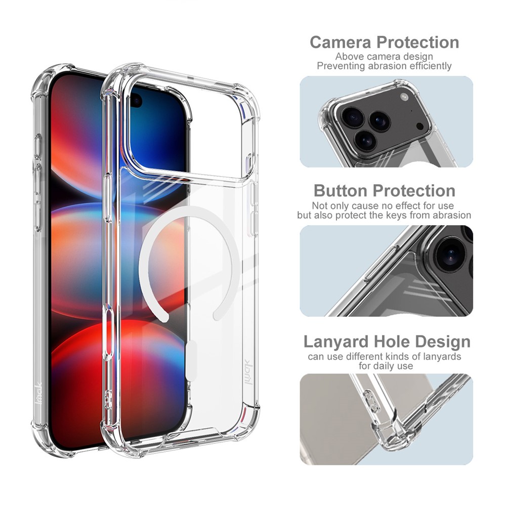 IMAK IMAK iPhone 17 Pro Max Skal MagSafe Shockproof Transparent