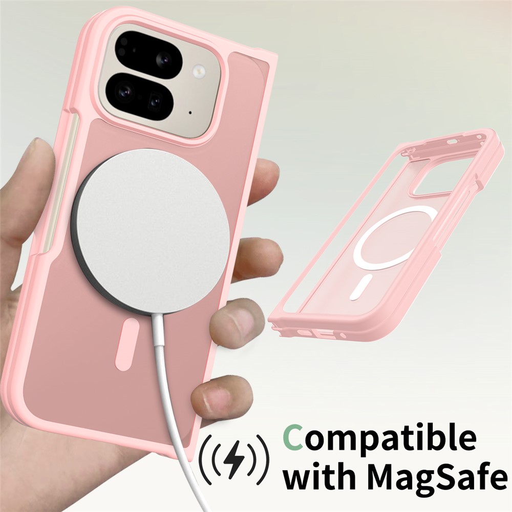  Google Pixel 10 Pro Fold Skal MagSafe Hybrid Skin Touch Rosa