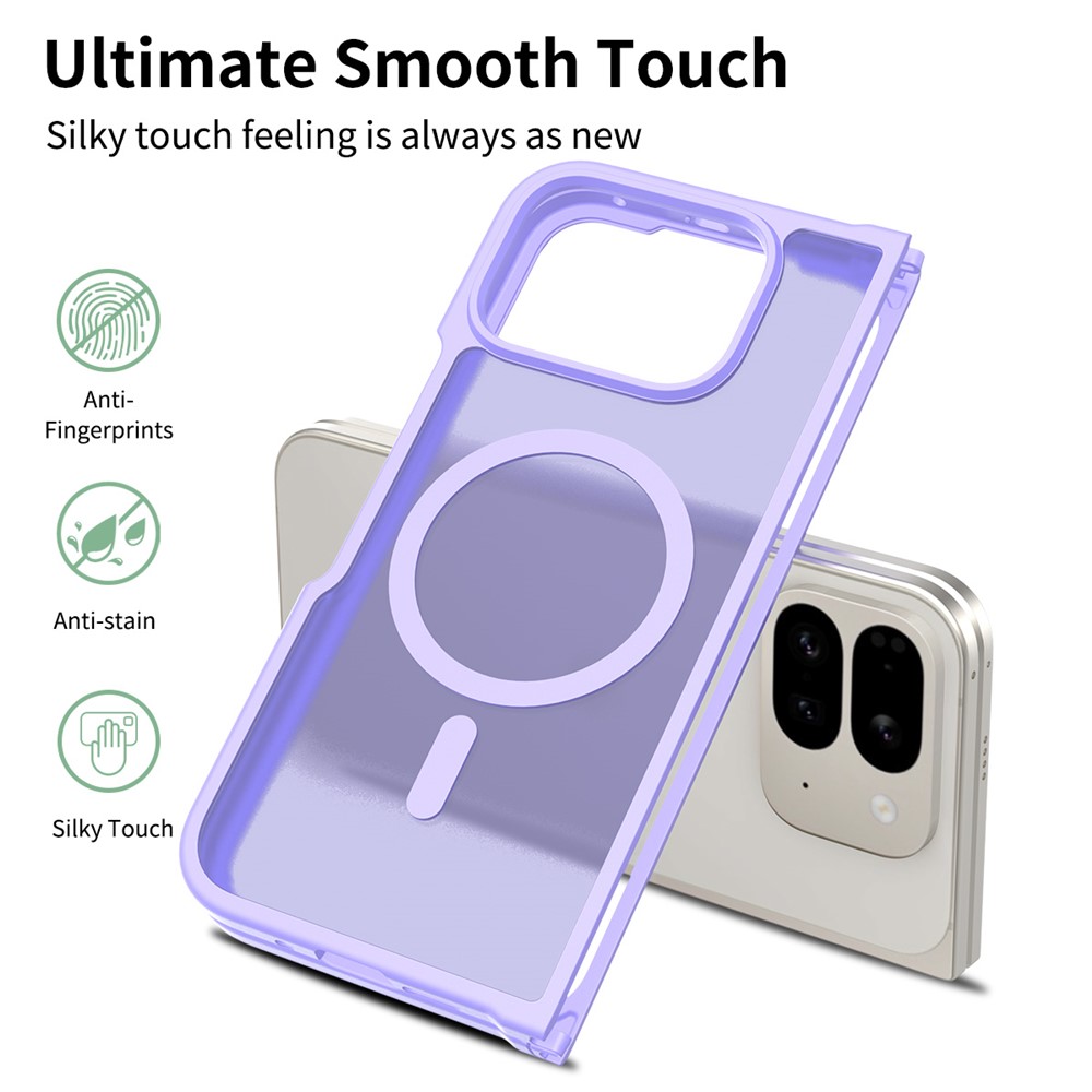  Google Pixel 10 Pro Fold Skal MagSafe Hybrid Skin Touch Lila