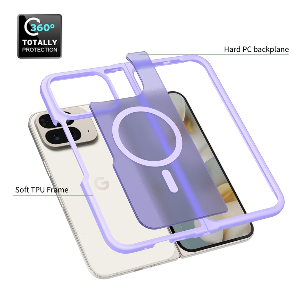  Google Pixel 10 Pro Fold Skal MagSafe Hybrid Skin Touch Lila