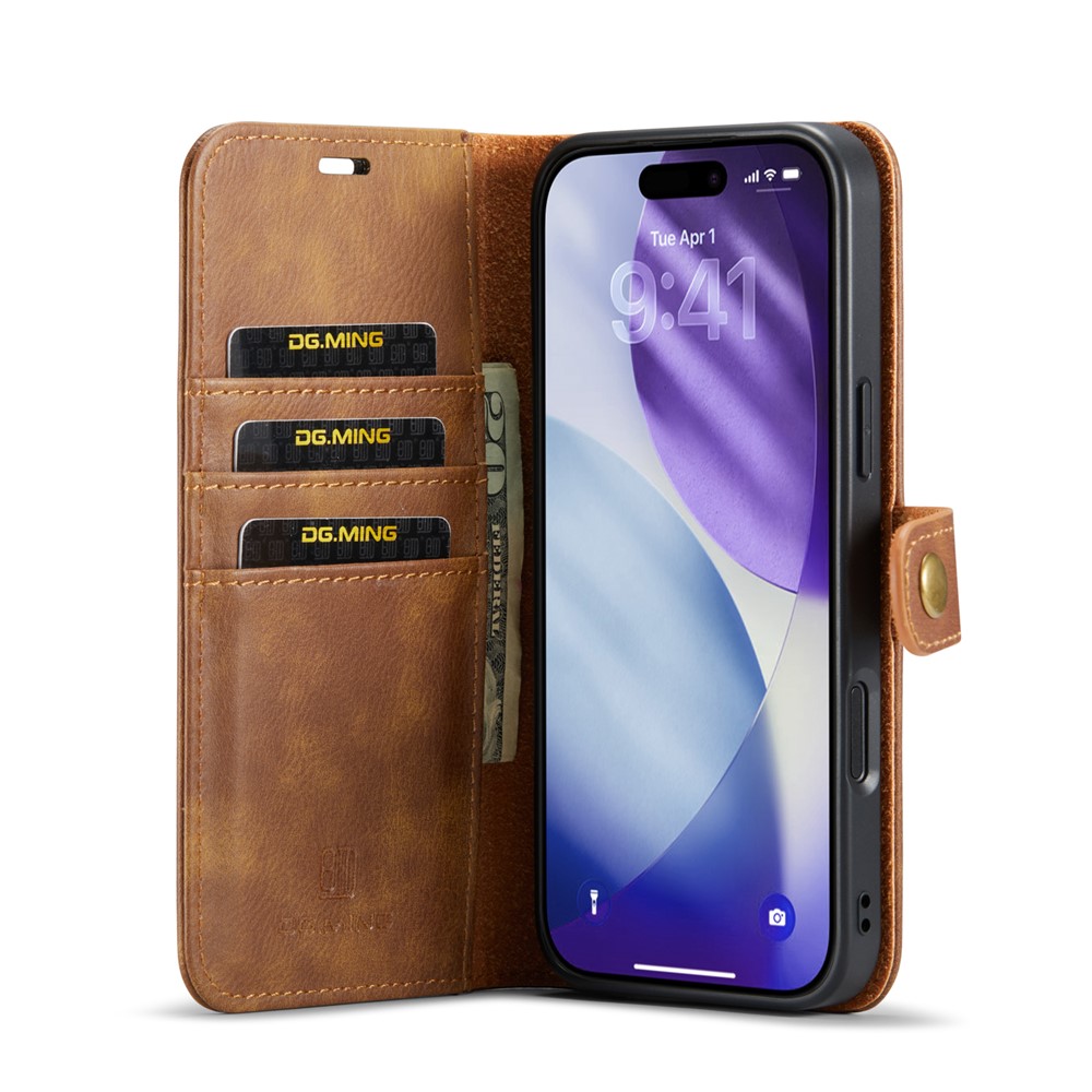 DG.MING DG.MING iPhone 17 Pro 2in1 Magnet Fodral / Skal Brun