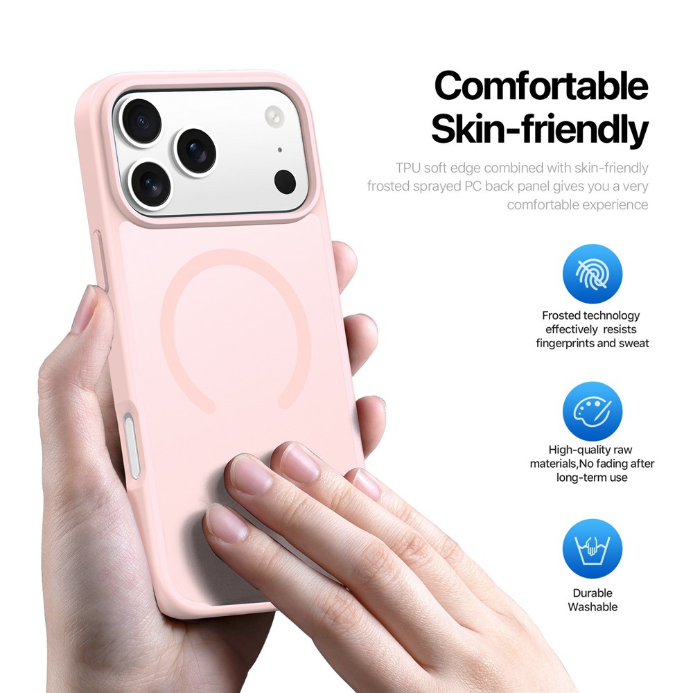 DUX DUCIS DUX DUCIS iPhone 17 Pro Max Skal MagSafe Yind Series Rosa